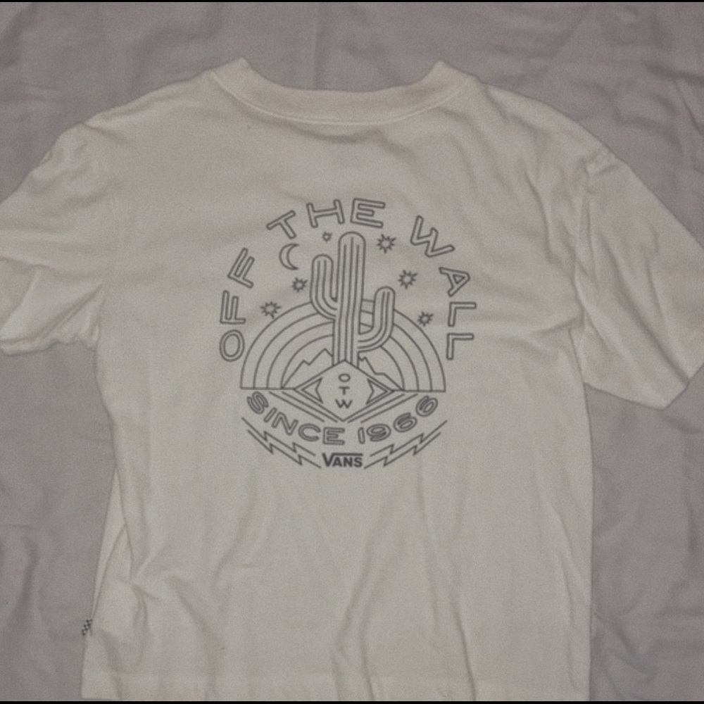 vans graphic tee mock neck